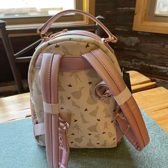 Loungefly Disney Ultimate princess aop sequin mini backpack - Picture 3 of 7